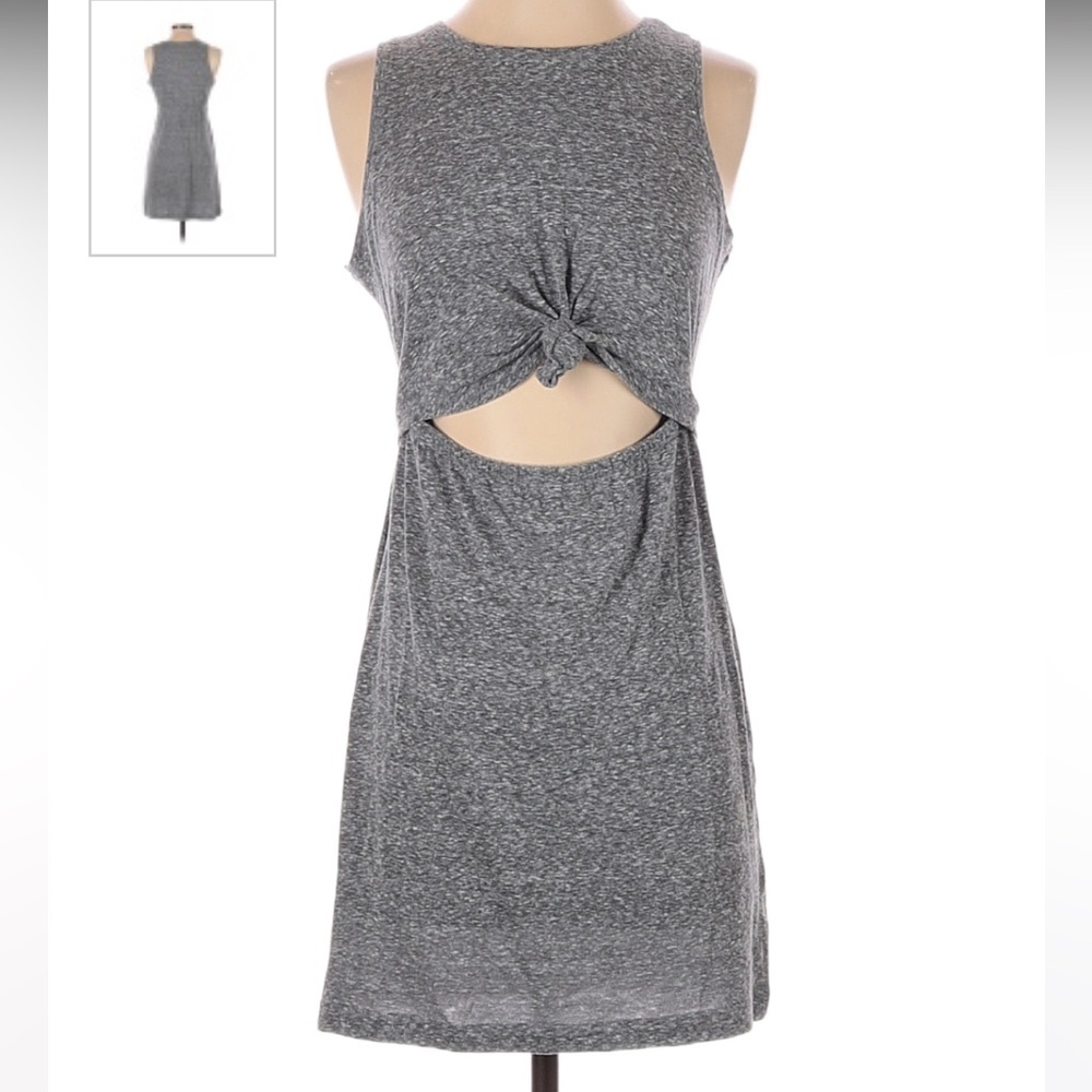 Aerie Lightweight Tie Front Cut Out Mini Dress/Cover Up - XS